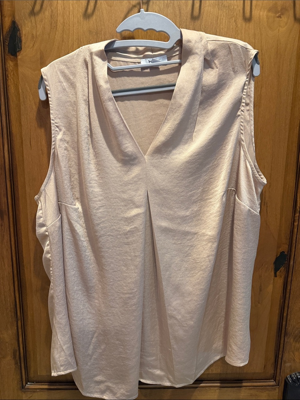 Bar III Sleeveless V-Neck Camisole in Light Champaign